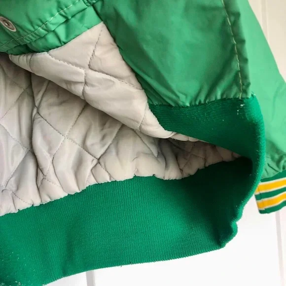 Vintage 1960s Beaver Dam High School Letterman’s JacketGreen and Yellow Ripon